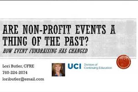 Are Non-Profit Events a Thing of the Past? How event fundraising has changed (2/2/22)