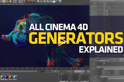 All Cinema 4D Generators Explained - Cinema 4d Basics Part 1