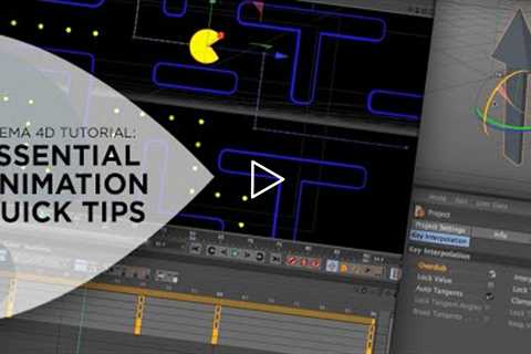 Cinema 4D Tutorial - Animation Quick Tips for Cinema 4D