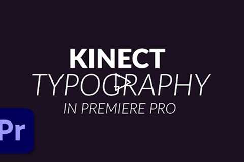 How To Create a Kinetic Typography Animation in Premiere Pro Tutorial