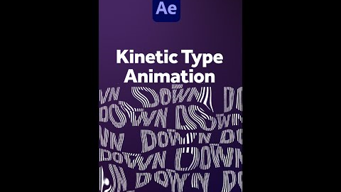 Kinetic Text Animation | After Effects Tutorial
