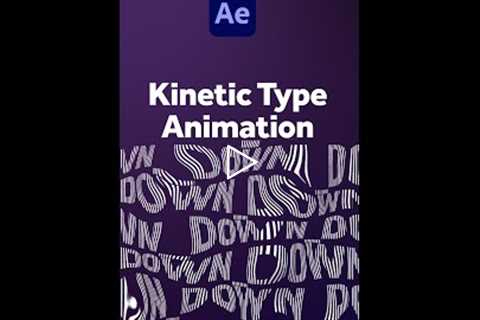 Kinetic Text Animation | After Effects Tutorial