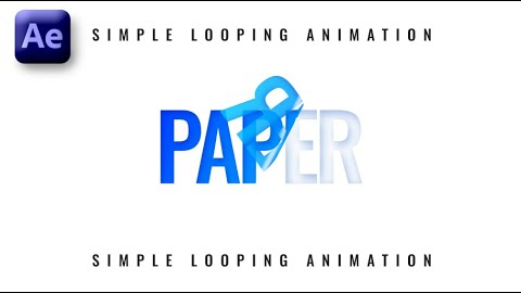 Simple Looping Animation in Adobe After Effects - After Effects Tutorial - No Plugins.