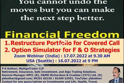 Restructure Portfolio for Covered Call and Option Simulator for F&O Strategies.