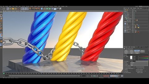 Making 3D Rope using Twist in Cinema 4D Tutorials