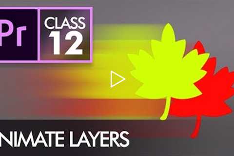 Animate Layers with Keyframes - Adobe Premiere Pro CC Class 12 - Urdu / Hindi