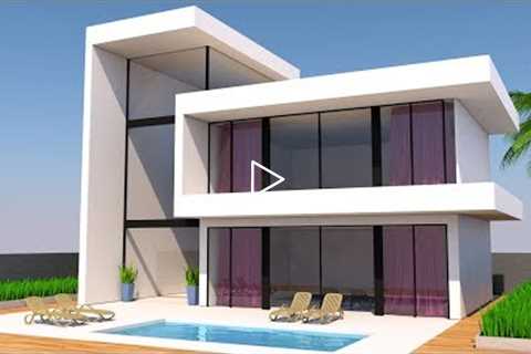 Cinema 4d Modeling Tutorial - Modern House | Cinema 4D Tutorial | C4D Tutorial