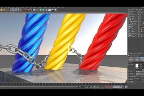 Making 3D Rope using Twist in Cinema 4D Tutorials