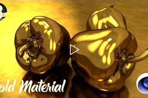 Gold Material - Cinema 4D Basics | Learn Cinema 4D