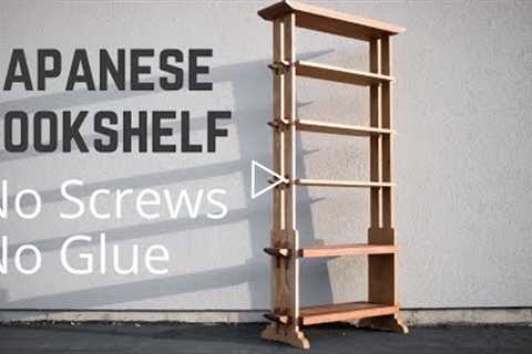 Japanese Style Bookshelf With Traditional Hand Cut Joinery | Woodworking | How To