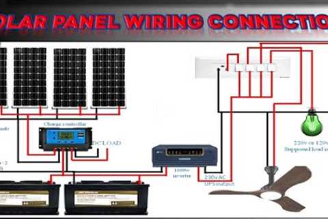 SOLAR PANEL WIRING CONNECTION IN TAMIL  #House wiring