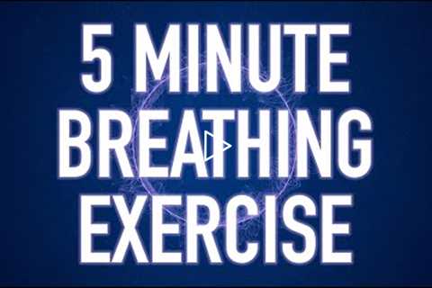 5 Minute Breathing Exercise - Guided Mindfulness Meditation 4K - Calming anxiety reduction