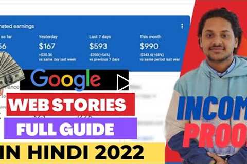 Earn Money With Google Web Stories In Hindi | Web stories Tutorial 2022