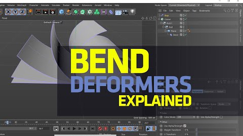 BEND DEFORMER - CINEMA 4D BASICS