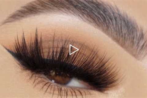 BROWN SMOKEY EYE WING LINER MAKEUP LOOK