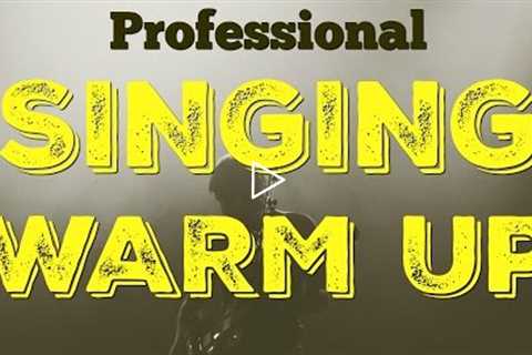 PRO SINGING EXERCISES - West End Vocal Warm Up For Professional Singers