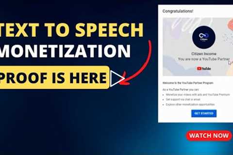 Can You Monetize Text To Speech Videos on YouTube