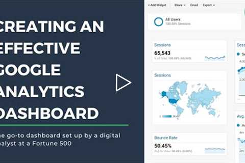 How to Easily Create an Effective Google Analytics Dashboard | From a Fortune 500 Digital Analyst