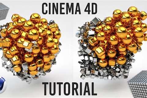 Cinema 4D Tutorial Beginner | C4D R25 Beginners - MoGraph Animation