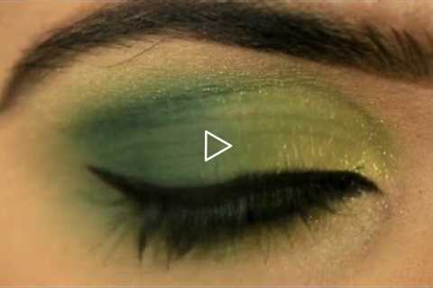 Green Golden Glitter Eye Makeup Tutorial || Simple and easy Eye Makeup Tutorial || #dreamgirl