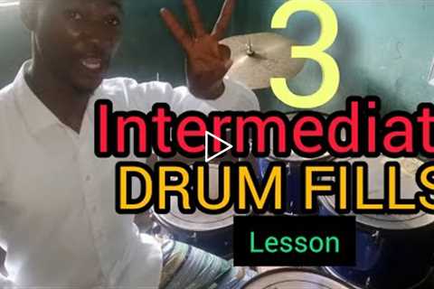 DRUM LESSON_ Just three 3 but great & amazing Drum Fills that will improve all intermediate..