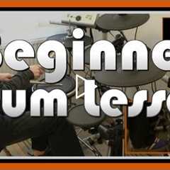 ★ How To Play Drums (1) ★ Beginner Drum Lesson | Free Video Drum Lesson
