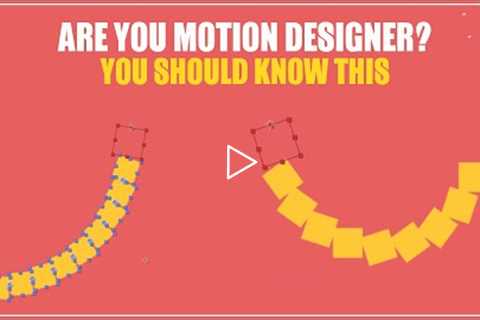ARE YOU MOTION DESIGNER? YOU SHOULD KNOW THIS | After Effects Tutorials