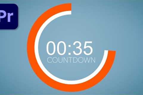 Create an ANIMATED COUNTDOWN TIMER in Adobe Premiere Pro.