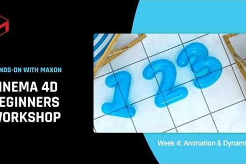 C4D R25 Beginners Workshop (Part 4 - Animation and Dynamics)