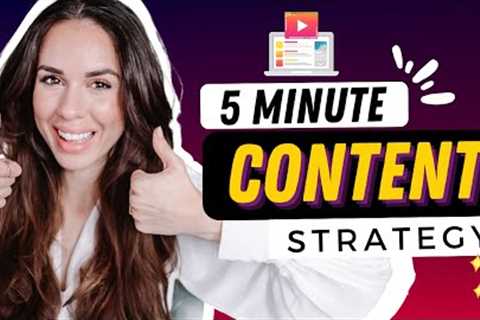 Discover the BEST Content Marketing Strategy For Beginners In 5 Minutes