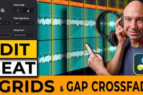 Edit to BEAT Easy with NEW Fairlight GRID & Crossfade Gaps in DaVinci Resolve 18.1 | New..