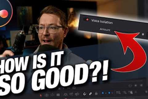 VOICE ISOLATION?! New Feature for Davinci Resolve Studio 18.1!