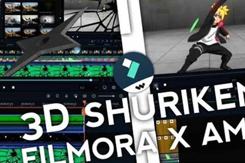 3D Shuriken Like Script / After Effect || Filmora X AMV Tutorial•