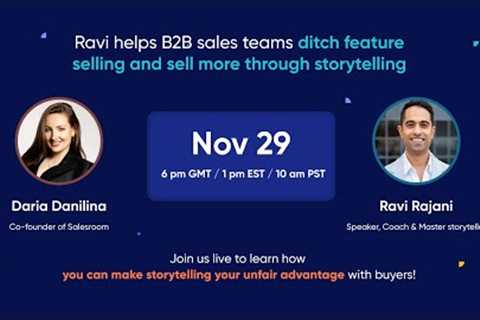 How to ditch Feature Selling and sell more through STORYTELLING