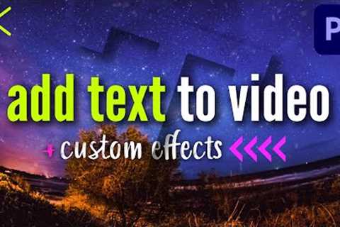 How to ADD TEXT to Video in Premiere Pro CC 2021 | Tutorial for Beginners