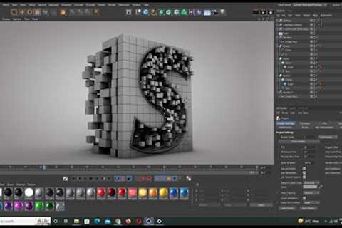 Basic Boole Variation using Cinema 4D Tutorial