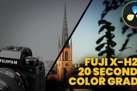 Color Grade Fujifilm X-H2S Footage in Seconds with DaVinci Resolve