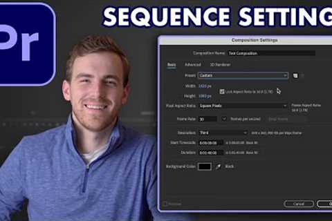 Adobe Premiere Pro Tutorial (2023) - Sequence Settings and Export Settings