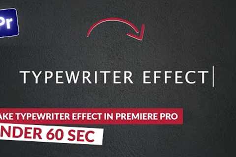 How to make Typewriter Effect | Premiere Pro 2023