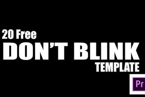 Don''t Blink: 20 Free Awesome Fast Typography Templates - DON''T BLINK