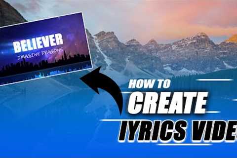 How to create a lyrics music video from adobe premiere pro | Lyrics music video tutorial | 2022