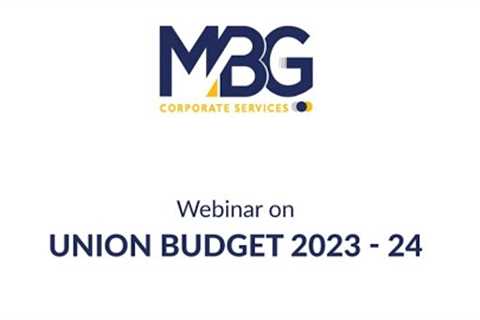 MBG presents Webinar on Union Budget 2023-24