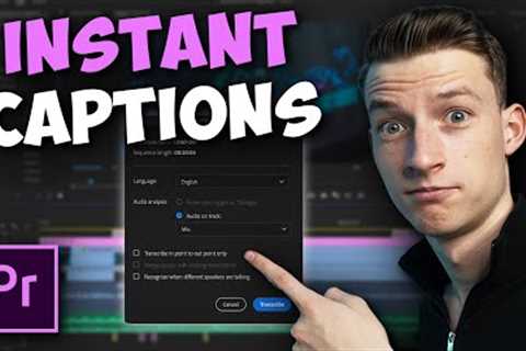 How To Create Animated Subtitles in Adobe Premiere Pro 2023 (Fast & Easy)