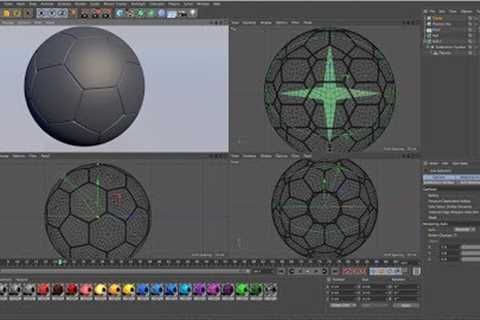 Modeling of Football using Platonic in Cinema 4D Tutorials