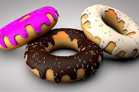 Cinema 4D Tutorial - How To Make Donuts |  C4D Tutorial