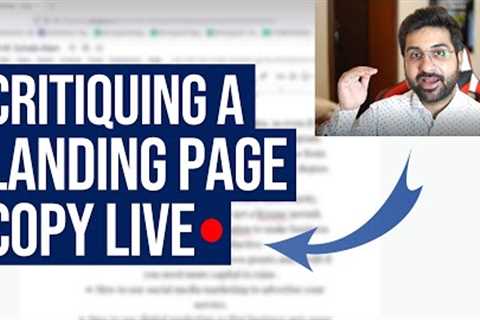 Top Copywriter Critiquing A Landing Page Copywriting | Uncut