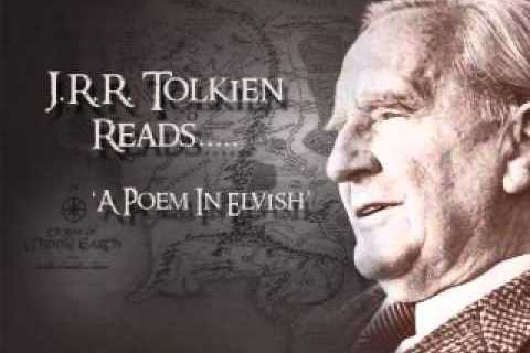 J. R. R. Tolkien Writes & Speaks in Elvish, a Language He Invented for The Lord of the Rings