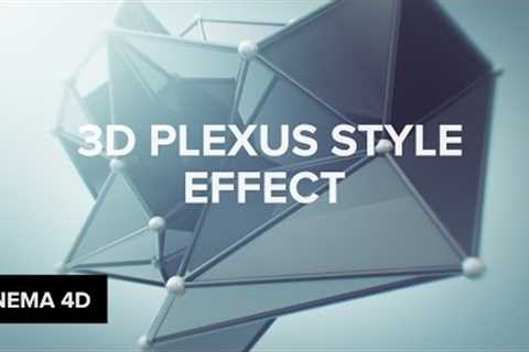 Cinema 4D: 3D Plexus Style Effect with Mograph Tutorial