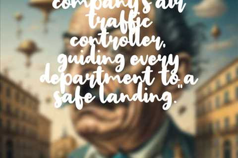 “A COO is like the company’s air traffic controller, guiding every department to a safe landing.”