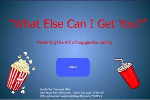 Sample Suggestive Selling Training Video